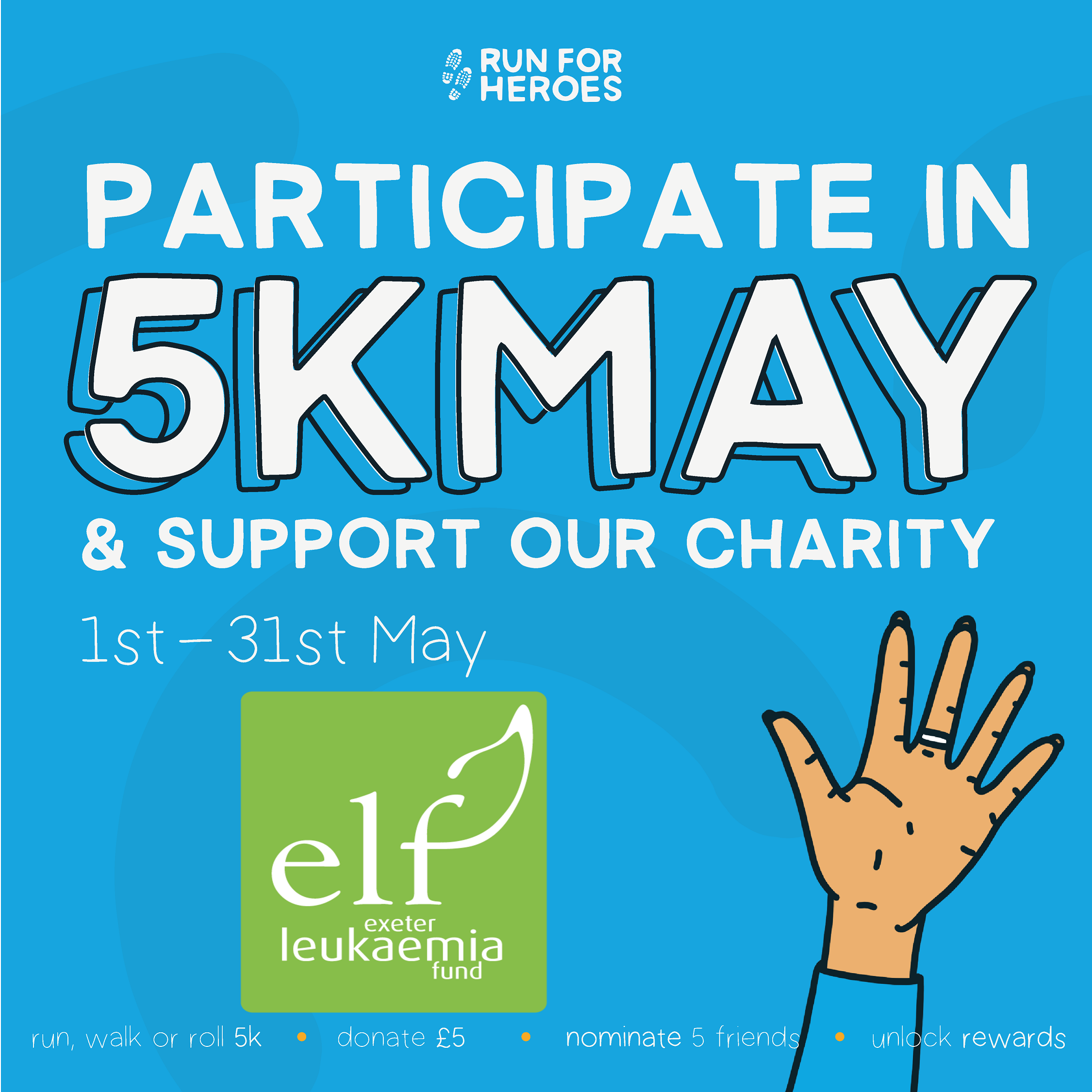 Virtual 5k May challenge off to a great start Exeter Leukaemia Fund